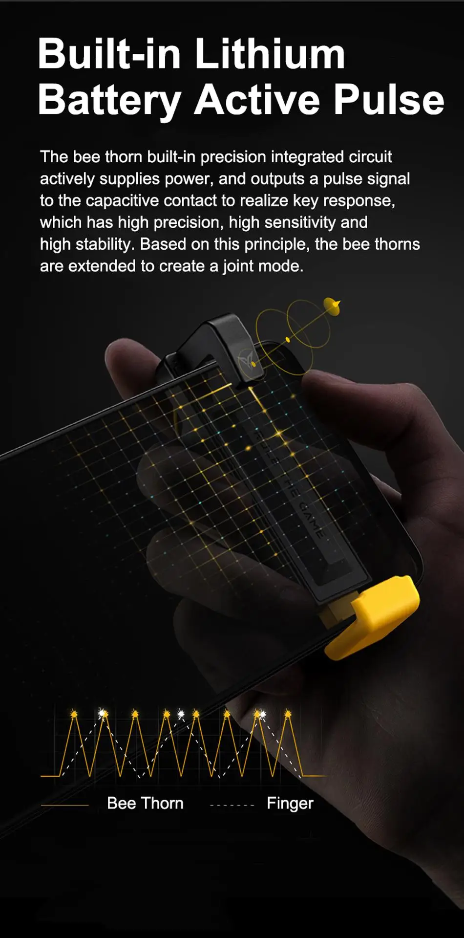 Newest Xiaomi Flydigi Game Controller Left Right Gamepad Trigger Shooter Joystick for PUBG Mobile Game for iPhone Android (2)