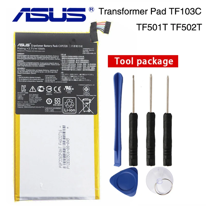 

Original ASUS C11P1328 Battery For ASUS Transformer PAD TF103C TF103CX TF103CG K010 K018 4980mAh