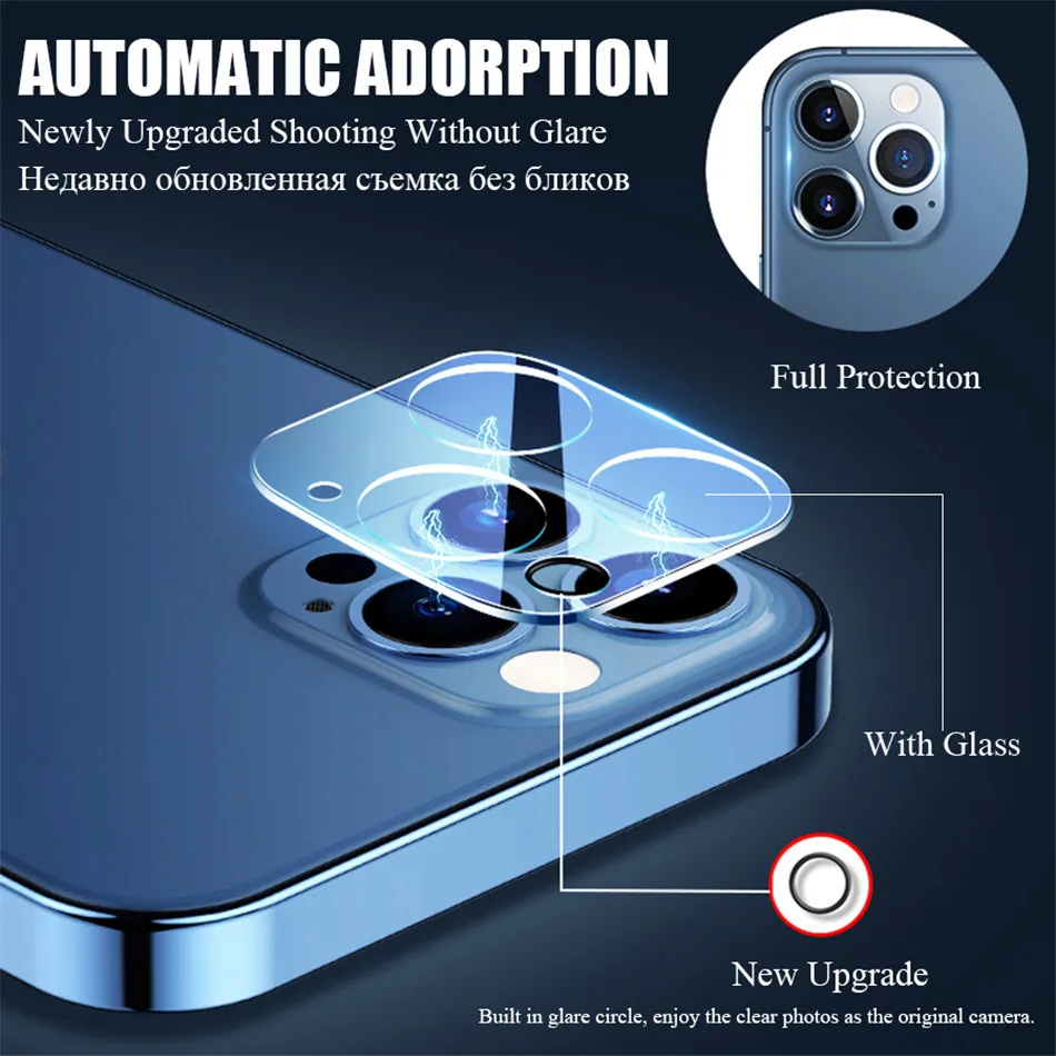 Tempered Glass For iphone 13 Pro Max iphone 13 mini Screen Protector 3D Camera Lens Glass Cover Film For iphone 13 Pro Glass