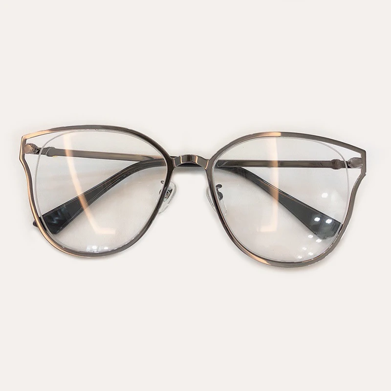 Новая женская оправа для очков в стиле кошачьи глаза сплав оправа для очков ретро полые очки Брендовые дизайнерские оправы для очков