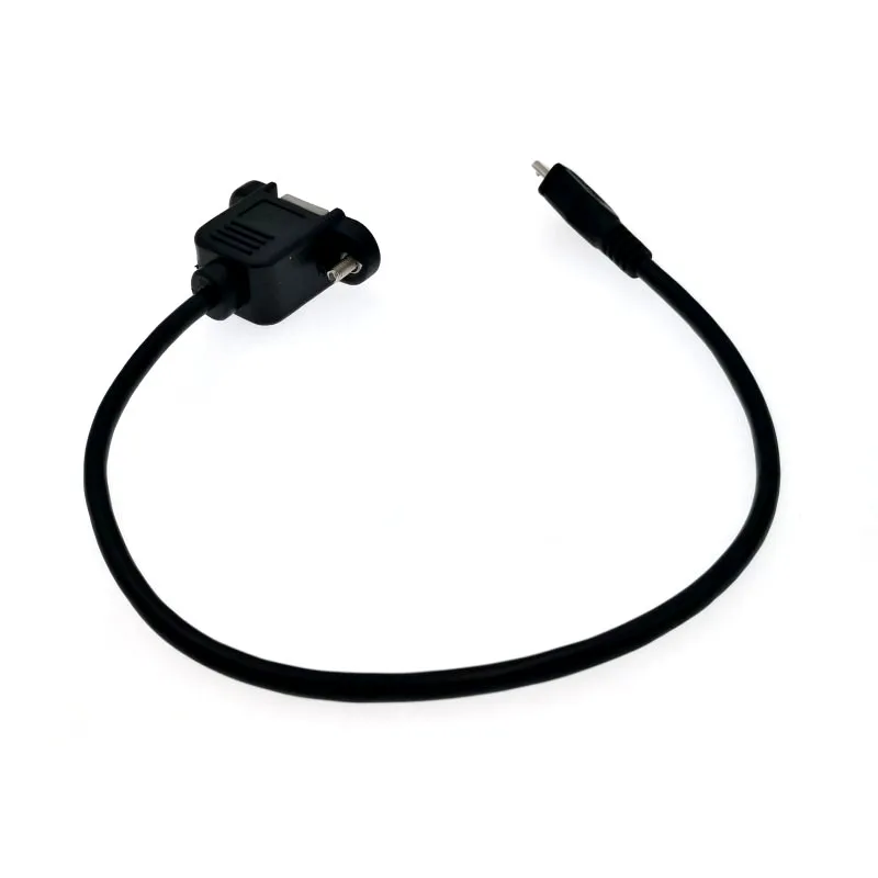 Панель Крепление USB 2,0 B гнездо принтера к Micro B Мужской 5Pin конвертер Кабель-адаптер Шнур 0,3 м