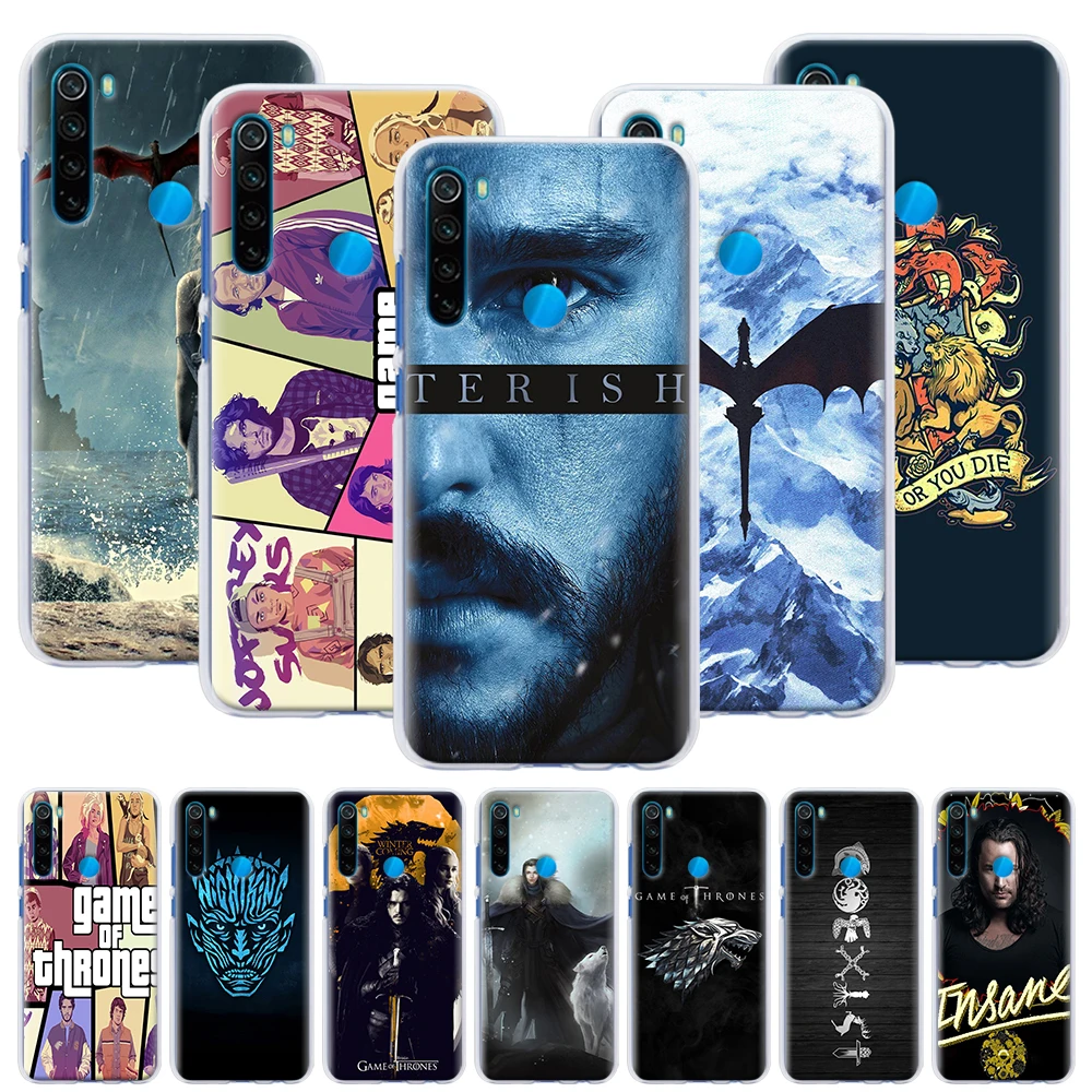 

Game of Throne Phone Case for Xiaomi Redmi Note 6 7 8 8T 9S 9 Pro K30 K20 Pro 6A 7A 8A Hard Back Case Capa