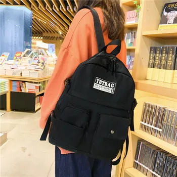 

Multi-Pocket Women Backpacks Waterproof Nylon School Bags for Teenage Girls Bookbag female Leisure Travel Backpack mochila 2020