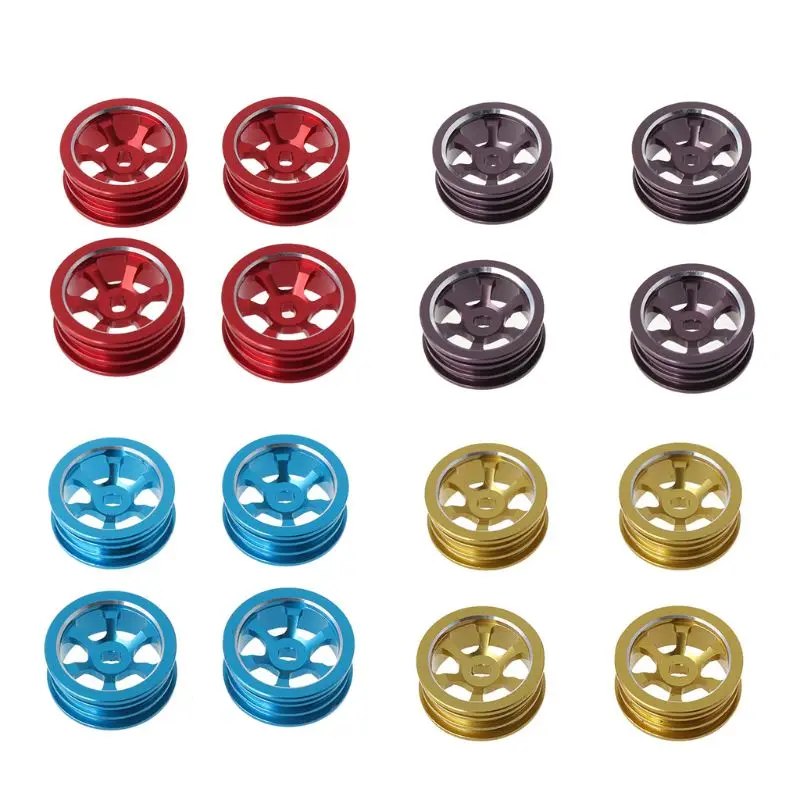 

4PCS Metal Hub RC Car Wheel 1/28 for Wltoys K989 IW04M Racing Cars Spare Part Replacement Accessories