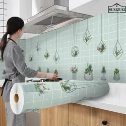 Self-Adhesive 300cm Wallpapers Kitchen DIY Wallpaper Cartoon Modern Style Desktop Waterproof Furniture Home Decoration