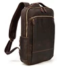 MAHEU Vintage Backpack Genuine Leather Men's travel bagapck 16 inch laptop bagpack travel bag with belt on luggage school bag ► Photo 1/5