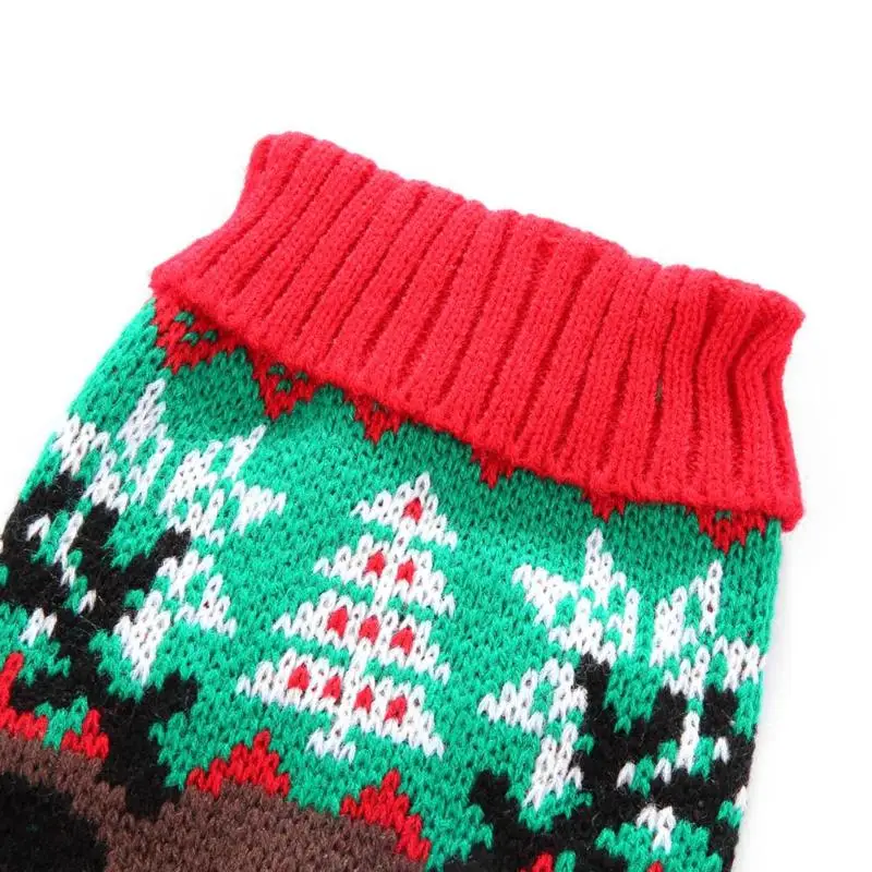 1PC Christmas Dog Sweater Small Dog Clothes Puppy Sweater For Pet Dog Knitting Crochet Cloth Christmas Dog Sweater Decoration