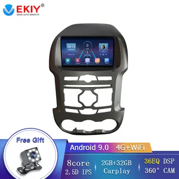 

EKIY 9" Full Touchscreen 8 Core Car GPS DVD Player For Ford Ranger F250 T6 2011~2019 Steering Wheel Control Mirror Link Android