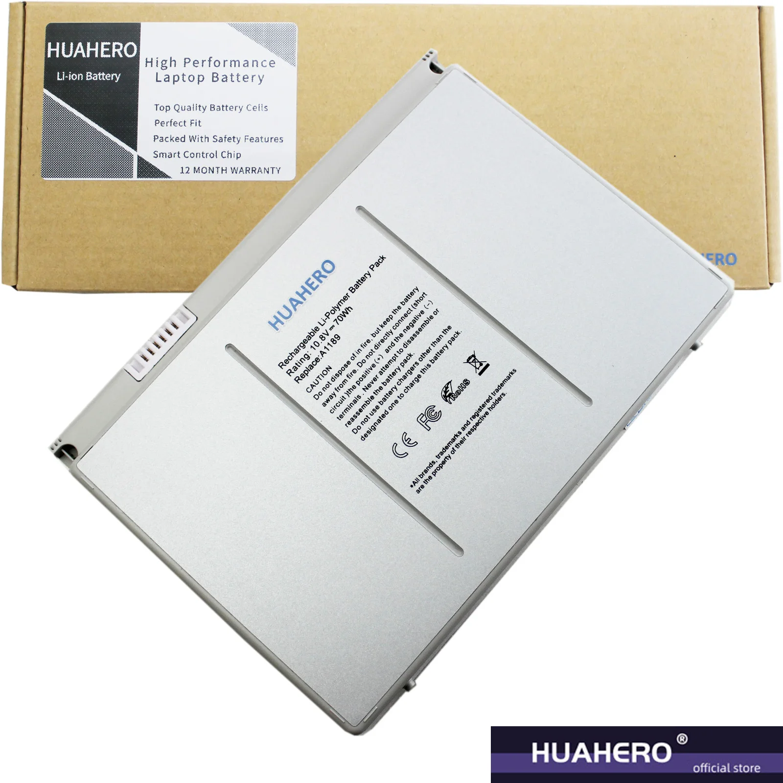 HUAHERO Батарея A1189 для Apple MacBook Pro 17 &quotдюймовый MA458 MA092 T MA897X/MA611B A1151 A1212 A1229 A1261 2006-2008 MAC