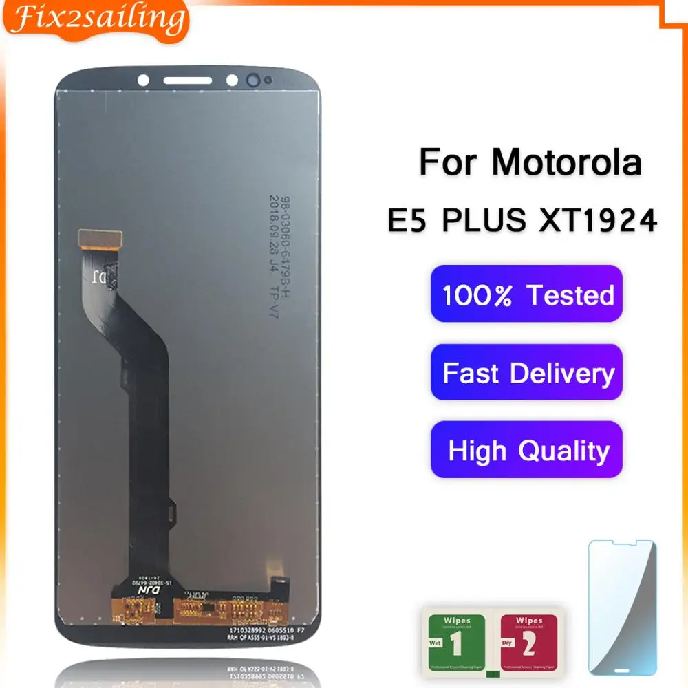 ЖК-дисплей для Motorola MOTO E5 plus сенсорный экран с цифровым преобразователем в сборе