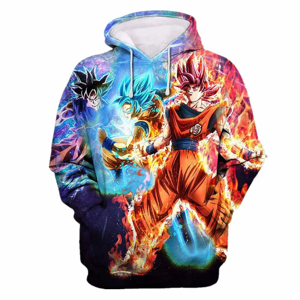 LW214 Dragon Ball Z Strong Goku 3D пуловер с капюшоном крутой мужской женский спортивный костюм Толстовка Harajuku свитера большого размера с капюшоном - Цвет: LW214