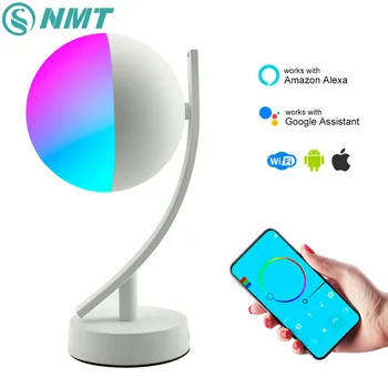 

Wifi Smart Table Lamp RGBW 7W Dimmable Control Timer Switch Alexa Google home Voice Control LED Desktop Night Light Smart life