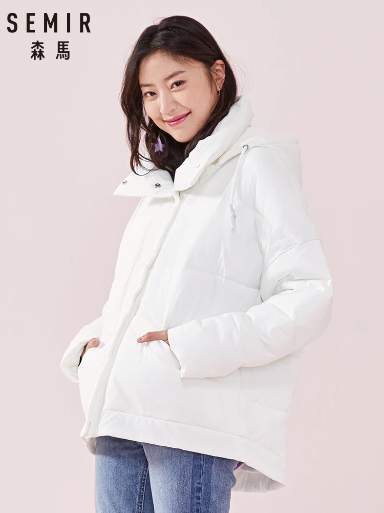 Semir, хлопковая одежда, Женское пальто, зима, новинка, хлеб, сервис, Паркер, Корейская версия, большие размеры, с капюшоном, с вышивкой, пальто для девочек