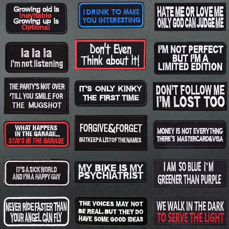 Черно белые вышитые нашивки с надписью Английский алфавит для одежды сделай сам