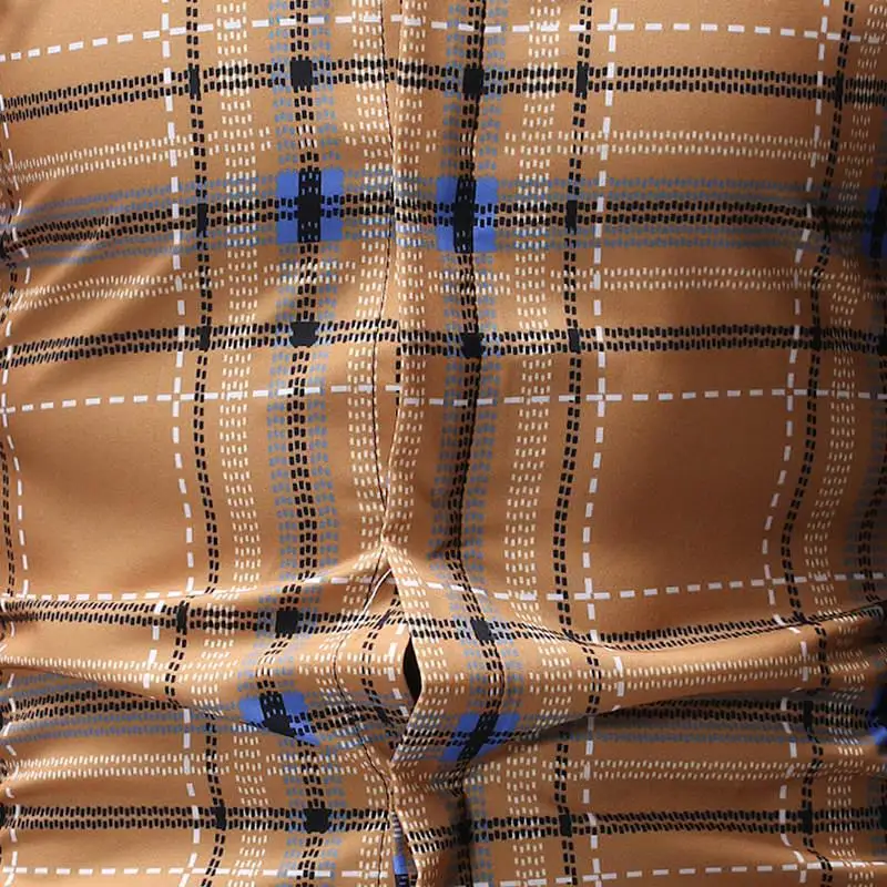 Men's plaid pocket shirt new design men's slim short sleeve dress shirt casual men's shirt Chemise Homme Camisa Social XXXL