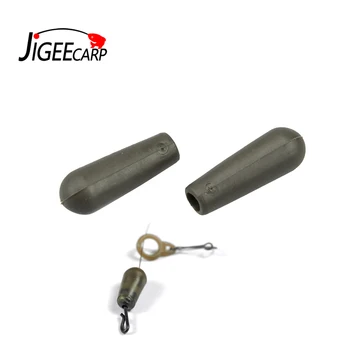 

JIGEECARP 100pcs Carp Fishing Arrow Buffer Beads for Helicopter/Chod Rig Knot Protector Beads Rubber Shock Buffer for Multi Clip