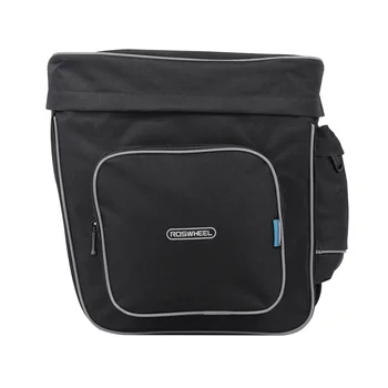 

ROSWHEEL Trunk Bag Pannier Cycling 30L Bicycle Black Rear Bicycle Bag Bike Double Side Rear Rack Tail Seat Pannier Storage