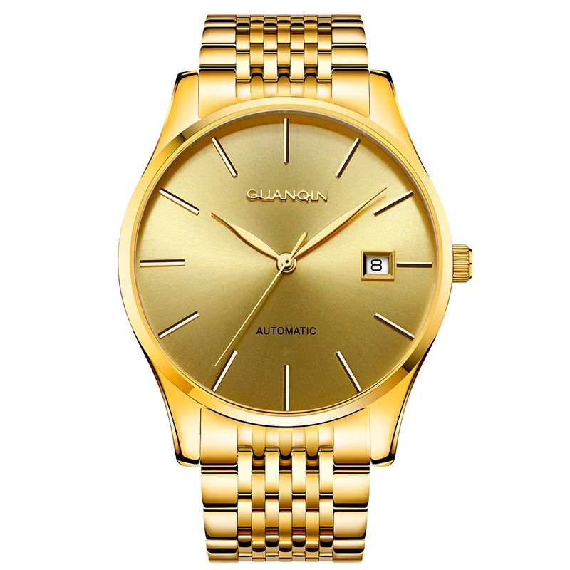 

Switzerland Import Top Grade Fully Automatic Gold Analog Watch Simple MEN'S Watch Brand Business MEN'S Watch Waterproof