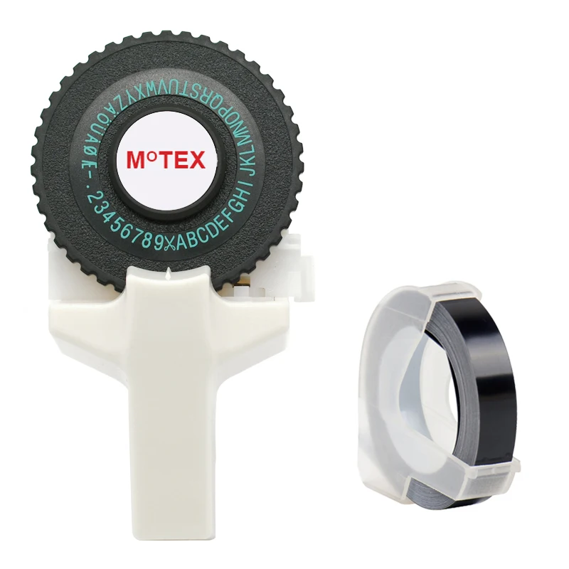 Белый MoTeX E101 принтер для этикеток с 1 рулоном черная лента мини DIY ручной Dymo 3D