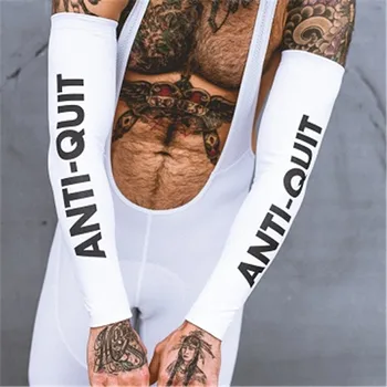 

Love The Pain white Sun protection sleeves Bicycle sleeves Aviation Lycra cuff 2020 Arm Guard Sleeve bike cycling kits usa style