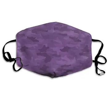 

Purple Pattern Dust Mask, Reusable Washable Mouth Masks, Adjustable Warm Face Mask Unique Cover Filters Blocking Pollen
