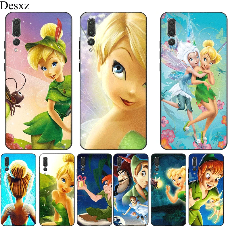 

Mobile Phone Case For Huawei P30 P20 P10 P9 P8 Lite Pro P Smart Z Cover Peter Pan Wendy Tinkerbell Tinker Bell Bag Shell
