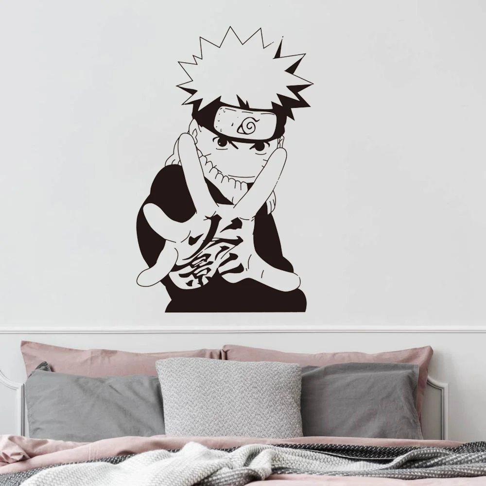 

New Neymar Naruto Wall Decal Japanese Manga Vinyl Sticker Anime Style Home Interior Removable Decor Custom Decals