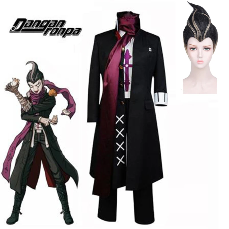 Аниме Super Dangan Ronpa 2 Danganronpa Gundam Tanaka косплей костюм полный набор парик вечеринка
