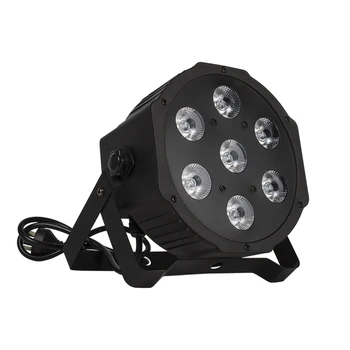 

LED Flat Par 7x12W RGBW DMX Stage Lights Business Lights High Power Light with Professional for Party KTV Disco DJ