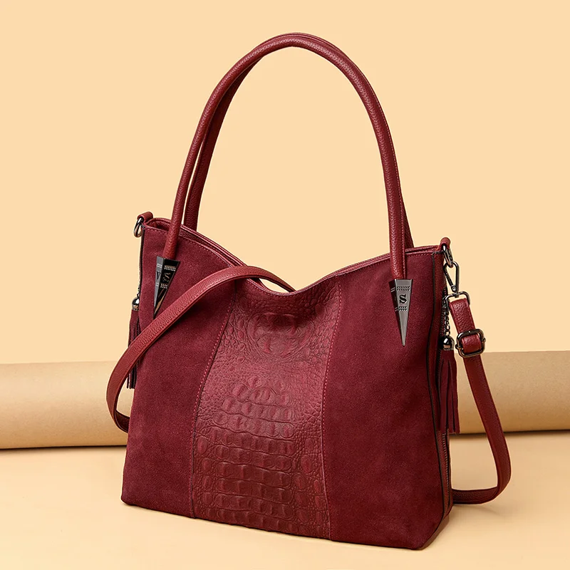 Имитация мокасин Высокое качество Аутентичные дамские сумки Дамская большая емкость сумка мессенджер люксовый бренд