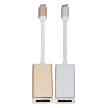

Type-C To DisplayPort Cable Adapter 4K HD Thunderbolt Connector USB 3.1 Type-C to Mini DP Converter Adapter for Macbook Tablet