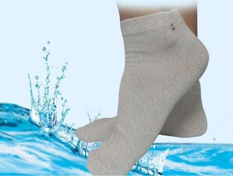 

1 Pair New Breathable Long Sock Conductive Electrotherapy Massage Electrode sock Use With Tens Machine for Therapy Massager Tool