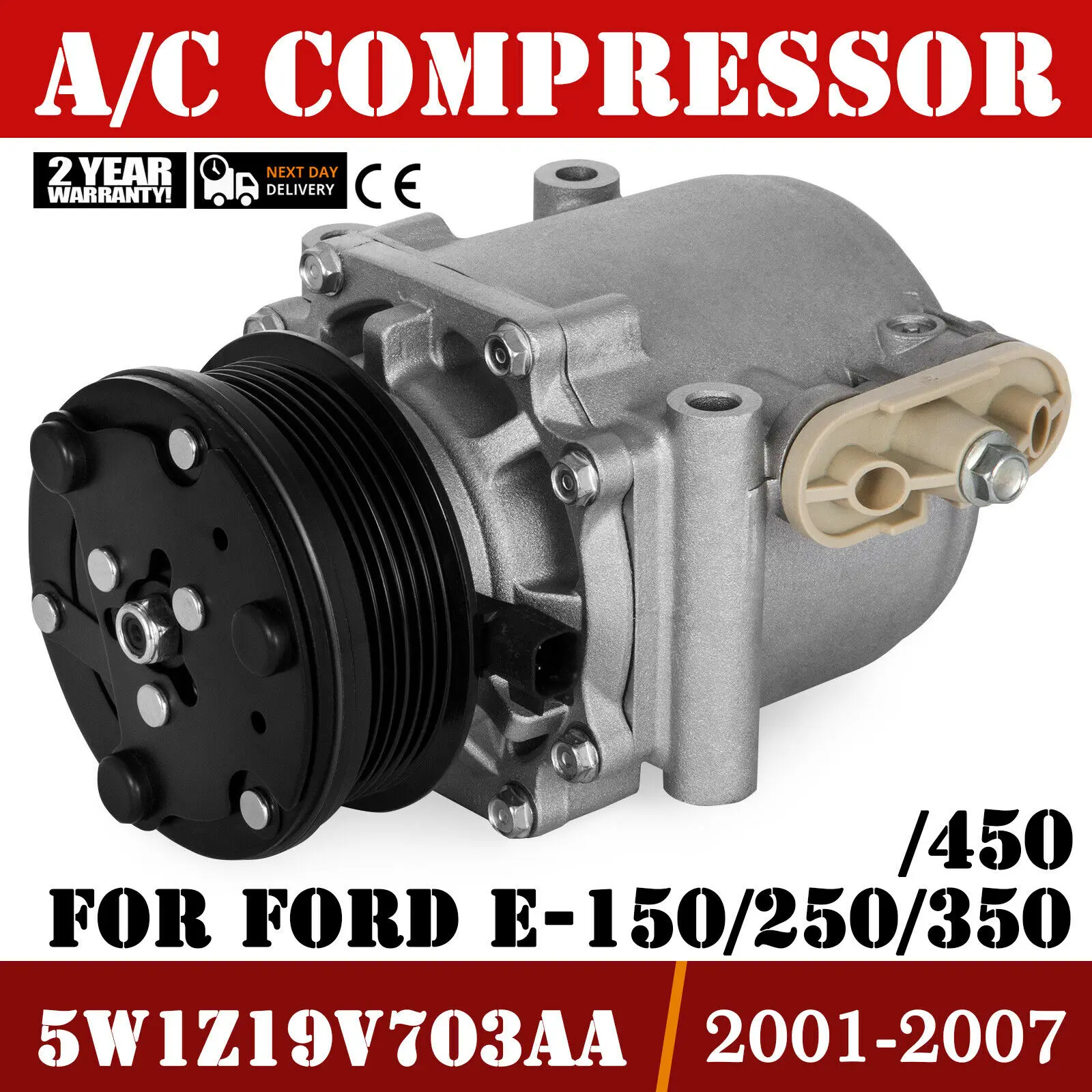 HQ AC компрессор для Ford Explorer Expedition Crown Vic E Series 5,4 4,6 Look