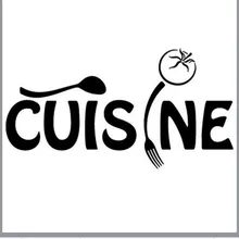 Кухня нож и вилка поколения резные съемные наклейки на стену гостиной спальни дивана стены настраиваемые оптом