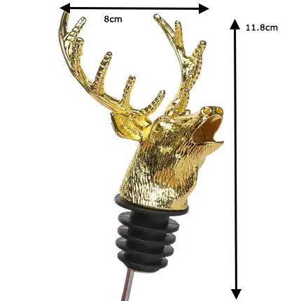 Creative Dispenser For Wine Jagermeister Zinc Alloy Deer Head