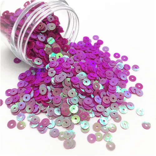 AB rose red 10g Seuqin 3/4/5/6 мм плоские круглые ПВХ свободного кроя с блестками и пайетками свадебные ремесла Сделай Сам домашняя мебель швейная средства ухода за кожей Lentejuelas - Цвет: AB rose red
