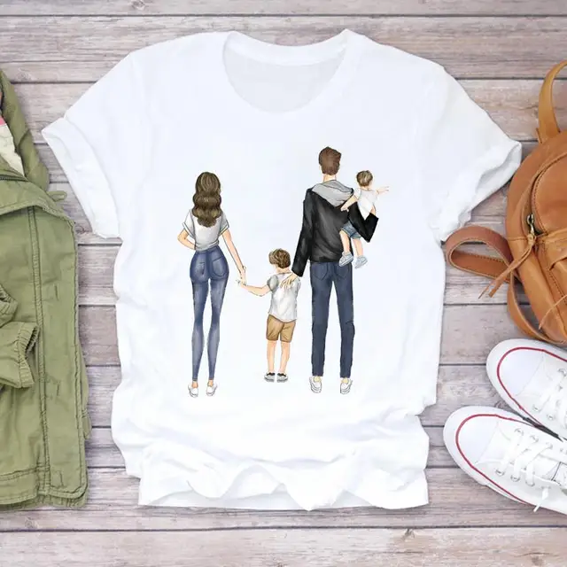 Women Cartoon Super Mom Life Momlife Mama Mother Summer Print Lady T-shirts Top T Shirt Ladies Womens Graphic Female Tee T-Shirt CZ24509