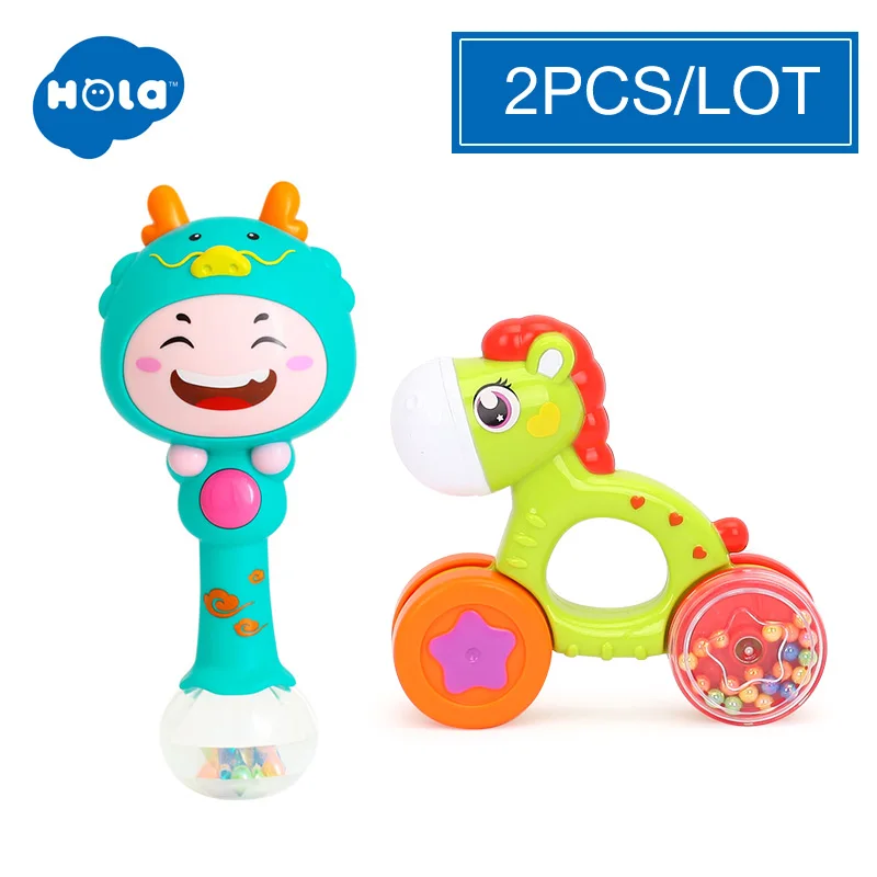 HOLA 3101, Детский шейкер, песок, молоток, игрушка, динамический ритм, палочка, детские погремушки, детские музыкальные, вечерние, музыкальные инструменты, игрушки - Цвет: Лиловый