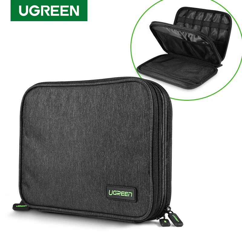 Comprare Ugreen Dura di Caso Accumulatori e caricabatterie di riserva Sacchetto di Caso di Immagazzinaggio Box Per Il Trasporto per iPad Mini iPhone SSD Hard Disk Esterno Caso di Accumulatori e caricabatterie di riserva