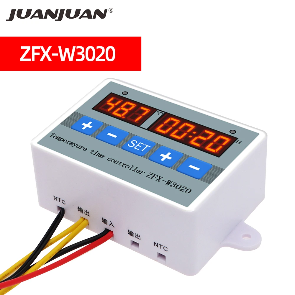 ZFX W3020 микрокомпьютер контроль температуры переключатель двойной модуль