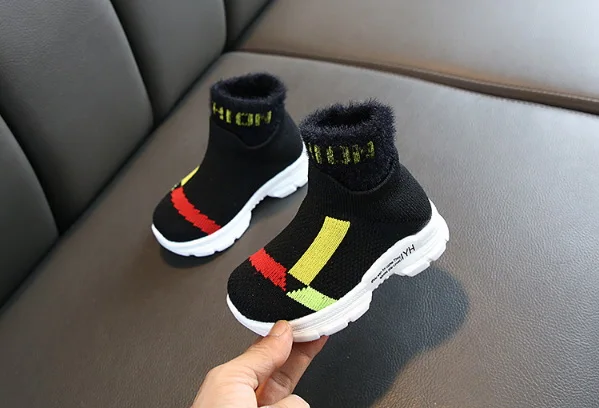 Модная детская повседневная обувь; Ботинки martin для маленьких мальчиков и девочек; детская обувь для бега; детская брендовая спортивная обувь; детские плюшевые теплые зимние ботинки
