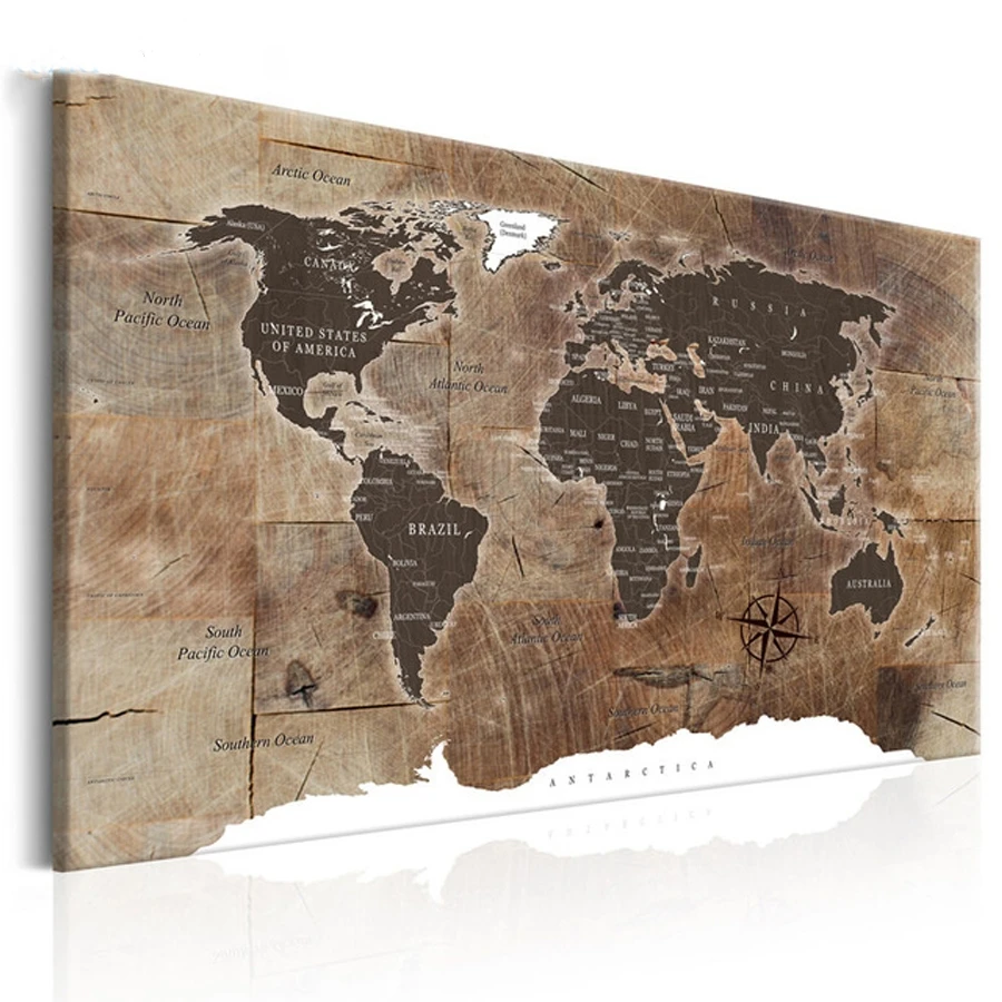 Diy Алмазная мозаика винтажная карта мира 5d круглая квадратная Алмазная Вышивка Длинные картины для украшения офиса