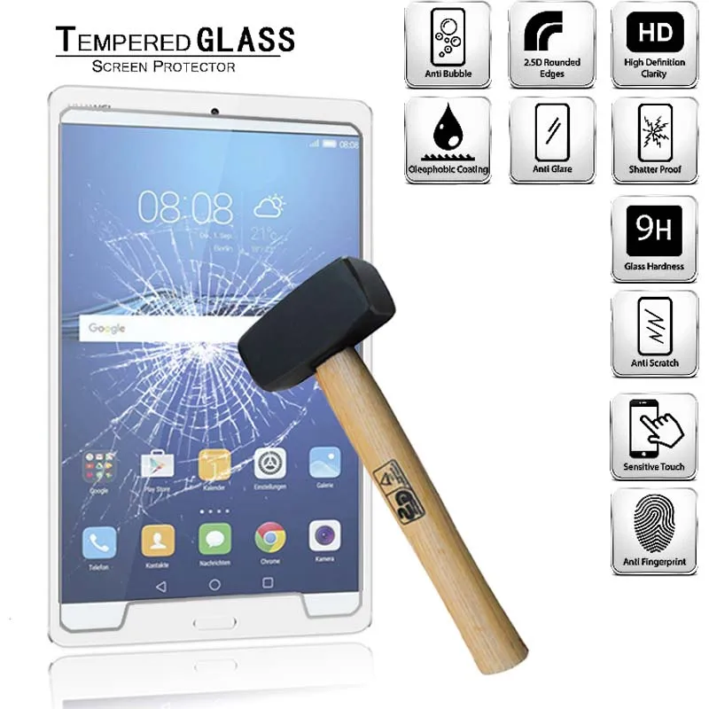 

Tablet Tempered Glass Screen Protector Cover for Huawei MediaPad M3 8.4" 9H Explosion-Proof Tempered Glass Screen Protector Film
