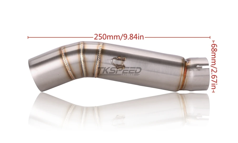 Для cbr500 CBR 500R мотоцикл выхлопной контакт средней трубы разъем для HONDA CBR500R 2012 до