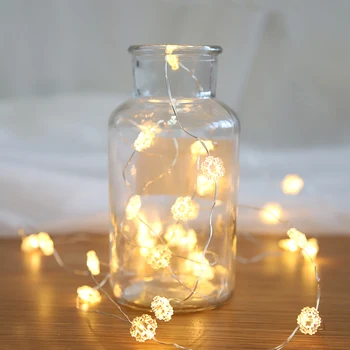 

10 Pcs Mini DIY Outdoor Merry Christmas Tree Decorations Snowflake Hanging Star Light LED String Navidad Ofertas Home Decor E5
