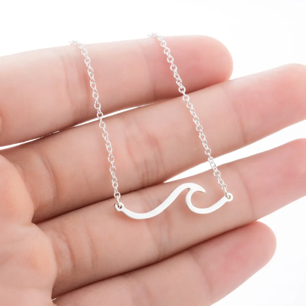 Воротник de olas colgante surfista playa joyeria para mujer воротник Gargantilla con dije ola mar воротник|Цепочки| |