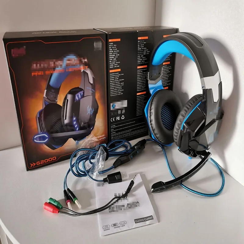 G2000 Professional Gaming Headset Built in Microphone Wired Headset 7 1 Surround Sound Suitable for Computer PS4 PC