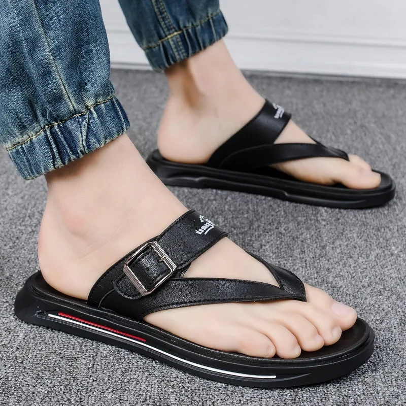 

Sandals Men's Summer New Style Fashion Rome Sandals Anti-slip Sandals Breathable Korean-style Casual