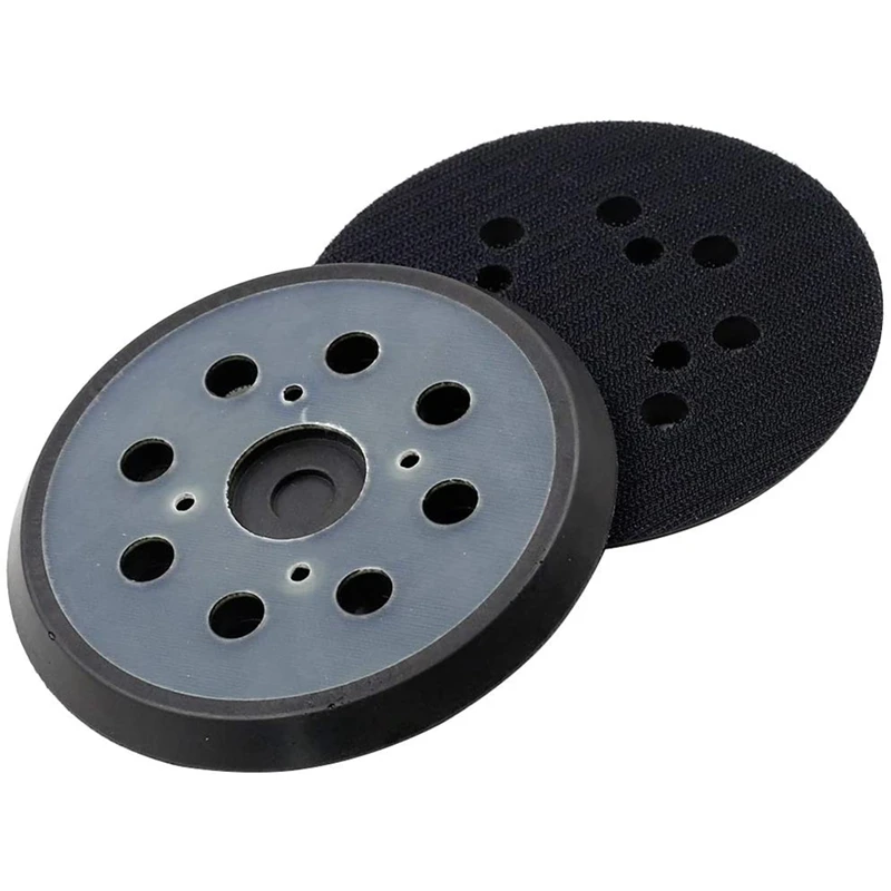 2 Pack 5Inch 8 Hole Replacement Sander Hook and Loop Trackal Sander Pad
