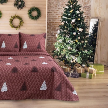 

Bed linen Night Tender Euro Fir-trees-2 220x200 cm, 220x200 cm, 70x70 (2) cm, coarse calico 120 g / m hl100%